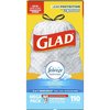 Glad 13 gal Trash Bags, 0.72 mil (18 Micron), White CLO78563
